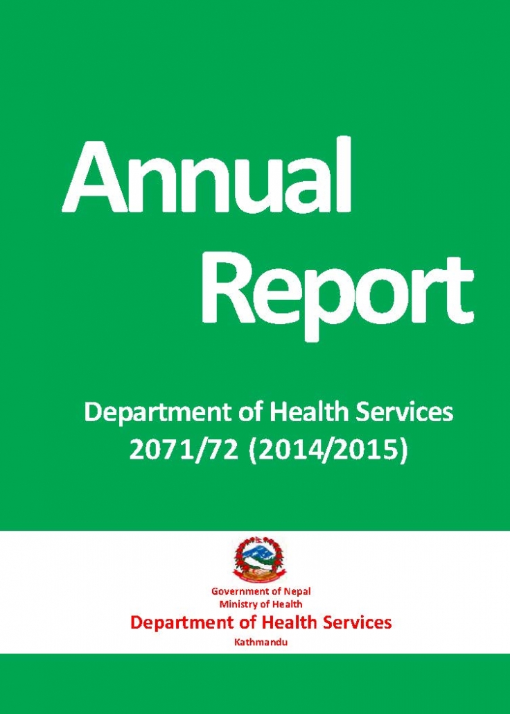 DoHS Annual Report FY 2071-72